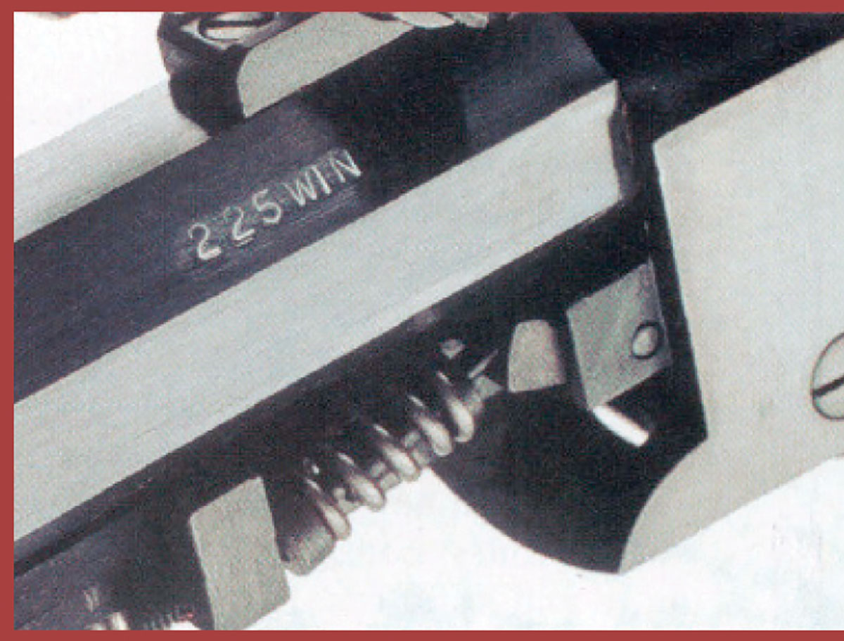 Chambered for the .225  Winchester, this rifle was rebarreled by The Montana Rifleman and fitted with an octagonal barrel.